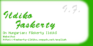 ildiko faskerty business card